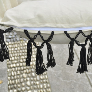 Võng treo ngoài trời Paierni ghế xích đu người lớn vải bạt cotton tua rua ghế nằm thư giãn trong nhà bán sỉ loại treo.