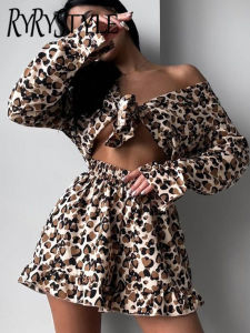 Hiloc Print Pajamas For Women 3 Piece Sets Loose Long Sleeve Sleepwear Female Spaghetti Strap Tops Casual Suits With Shorts