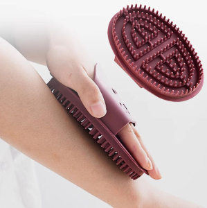 Bàn chải kinh tuyến massage silicone mềm mại bàn chải cạo giảm béo chải eo lưng bụng thư giãn