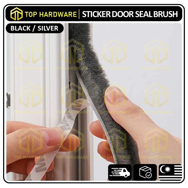 TOP🇲🇾 Adhesive Door Seal with Sticker Door Brush Seal for Wardrobe