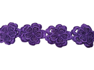 Renda Bordir Roll Murah Motif Pitaloka Lebar 65 cm Panjang 45 Meter