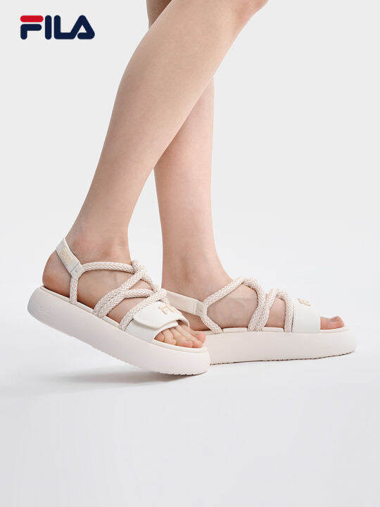 Fila disruptor sales white platform sandal