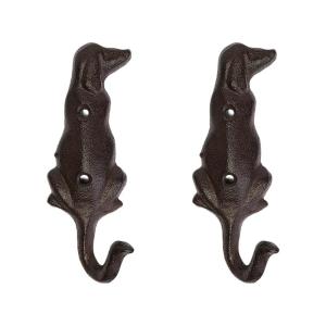 Móc sắt thực tế với móc sắt chống gỉ Thiết kế hình chó thích hợp để treo các đồ vật nhỏ như áo khoác và chìa khóa