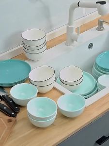 SXH Kitchen storage rack for bowls and dishes countertop draining rack chopstick and holder multifunctional bowl cabinet