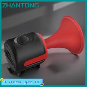 ZHANTONG Bicycle Bell Electronic Horn Loud Warning Sound ABS 120db Safety Electric Bell IPX4 Speaker Alarm Ring For Scooter Road Bike
