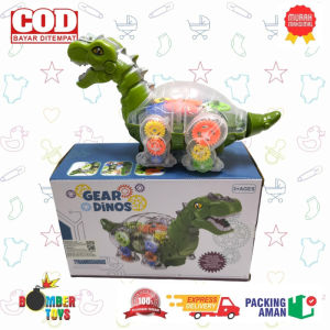 MAINAN ANAK ANIMAL TRANSPARAN FULL LIGHT IKAN GEAR DINO KADO TERBAIK COWOK CEWEK BATERE MUSIK