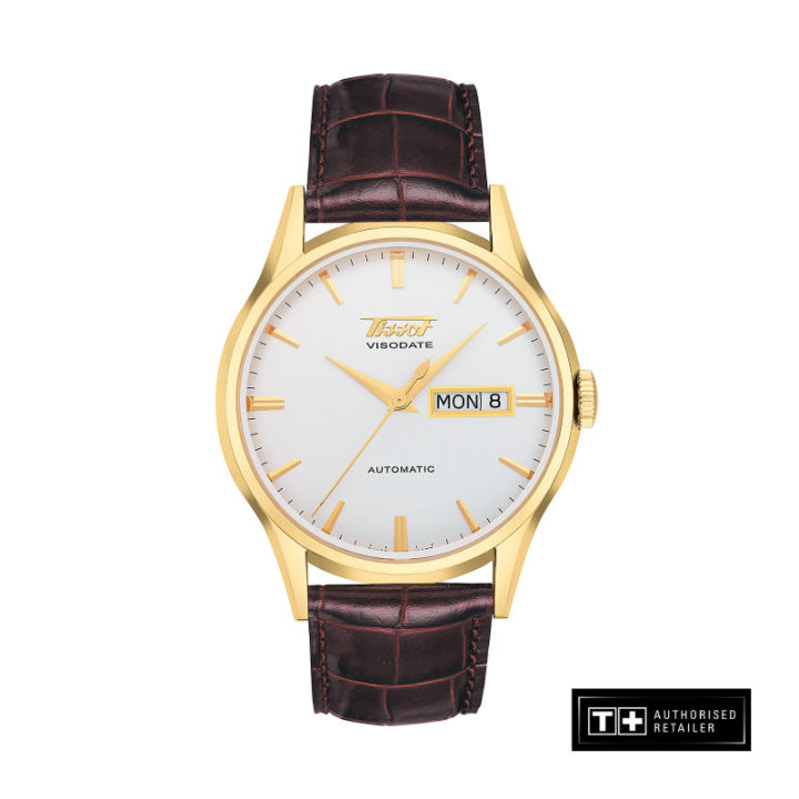 Tissot Heritage Visodate Automatic Men's Brown Leather Strap and Silver  Dial Watch Lazada PH
