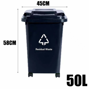 【Free Shipping】30L/50L/100L/120L/240L Outdoor Large Trash Can Food/Commercial and Industrial  Trash Can with Wheeld and Lid