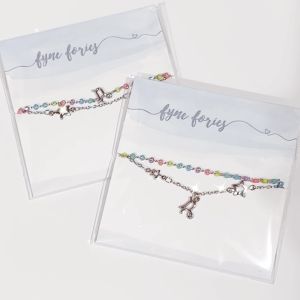 Fyne Fories Candy Flyte Anklet สร้อยข้อเท้าสีพาสเทล กับสายลายดาว 12 ราศี fynefories