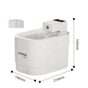 RISEDOT 4สี น้ำพุแมว 2 ลิตร อายุการใช้งานแบตเตอรี่ไร้สาย ตัวกรองเครื่องจ่ายน้ำอัตโนมัติสำหรับแมว คุณภาพสูง 2500mA เงียบเป็นพิเศษ ตู้น้ำอัตโนมัติ