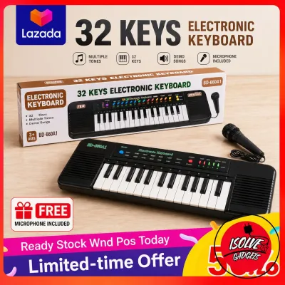Baby Care 32 Keys Electronic Piano Musical Kids Learn Keyboard Toy - 6037 toys education