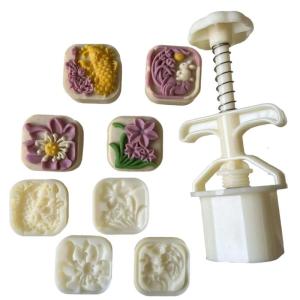 Grade ABS Mooncakes Mold Cookie Traditional Snow Skin Pastries Mould Kitchen Gadget Cake Decorating Tool