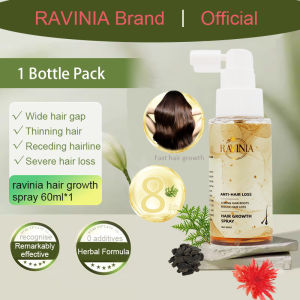 RAVINIA hair growth spray fast hair growth Spray anti-hair loss hair care 60ml for Man And Woman Reduce Hair Loss