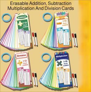 Math Flashcards Cute Lightweight and Portable Mathematics Teaching Aids Comprehensive System