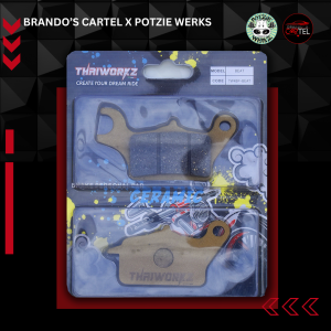 THAIWORKZ CERAMIC BREAK PAD 120X1 MIO 125 / CLICK / BEAT TW84P-BEAT BRANDOS CARTEL