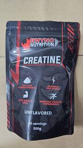 Rhyno Nutrition Creatine Monohydrate Powder 5g Per Sachet and 60 Servings Pouch