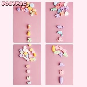 JCSYFAC Trộn Trái Cây Động Vật Silicone Sô Cô La Khuôn Thỏ Cá Fudge Kẹo Thạch Khuôn Hình Học Trái Tim Bánh Trang Trí Nội Thất Baking Ice Khay Quà Tặng