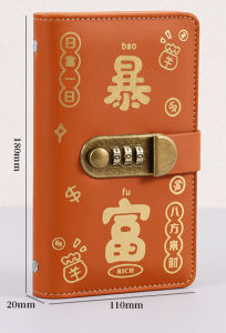 Cash Wallet With Combination Lock Deposit Wallet Money Organizer Large Capacity Leather Wallet Cash Saving Purse