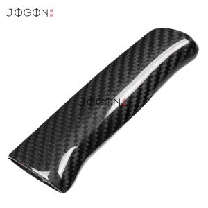 OnlyF U For Fiat 124 Abarth 124 2016-2025 2Pcs Dry Carbon Fiber Car Interior Parking Hand Brake Leaver Cover Trim Accessories 3H4K8