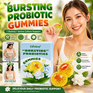 【Care For Gut Health】Bursting Probiotic Gummies Gut Health Supplement Promote Digestive Natural Daily Support Soft Chewable Candies