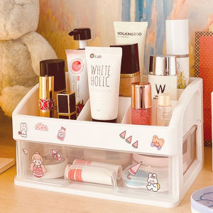 Office Table Desk Stationary Pen Box Drawer Organizer Storage Makeup Cosmetic Skincare Rack Organizer Bekas Makeup书桌收纳盒
