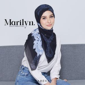 FAREHA Bawal Anti Kedut Chanella Black Series Cotton Premium - Marilyn