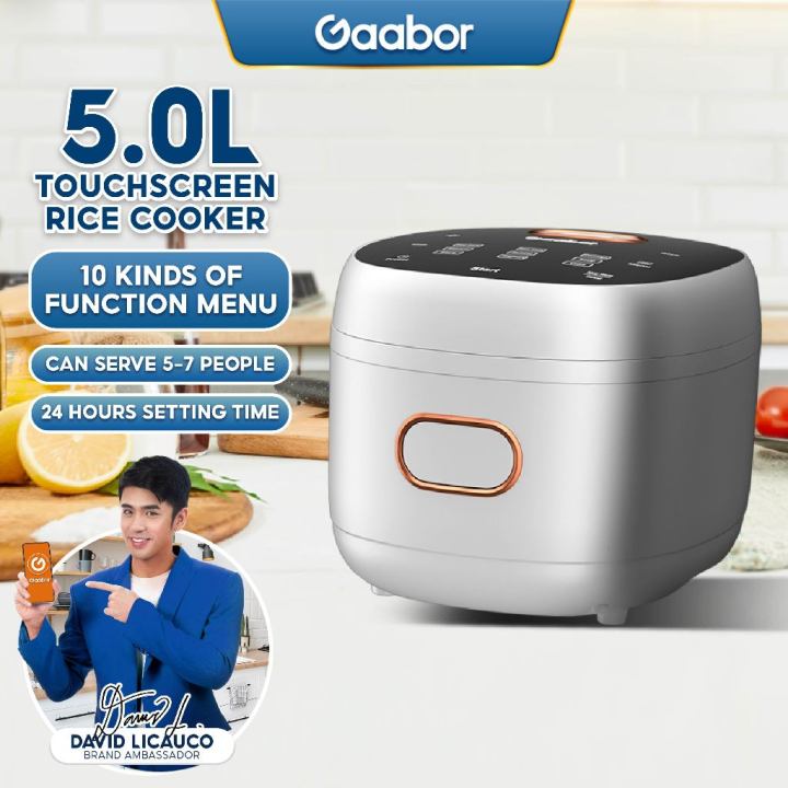 HSR Gaabor Rice Cooker NonStick Sugar Removal Technology 5L Capacity