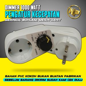 Alat Pengatur Kecepatan & Daya 220V 1000W | Dimmer Mesin Gerinda Bohlam Heater Mesin Jahit