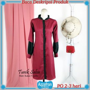 Tunik Salsa | Baju Atasan Anak Perempuan dan Dewasa | Kostum Couple Lebaran Katun Terbaru Murah