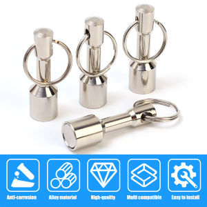 Super Strong Magnetic Keychain Magnet Pendant Stainless Steel Detection Identification Device Magnet Magnet Round Magnet Ring