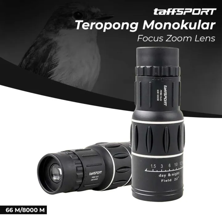 READY%20TaffSPORT%20Prime%20Teropong%20jarak%20jauh%20luar%20ruangan%20Monokular%20Focus%20Zoom%20Lens%2066M/8000M%20-%2016x52%20-%20Image%203
