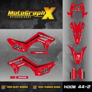 Decal CRF 150 L Custom Stiker Motor Trail & Supermoto Crf 44