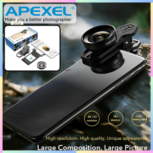 FAST DELIVERY APEXEL Lensa Kamera Smartphone Hp Zoom Jernih 110 Degree Wide Angle Lens