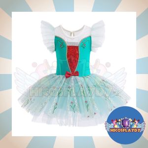 hiCosplaydy Princess Elsa Anaa Romper Ballet Dress Kids Ballet Performance Tutu Dress