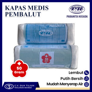 KAPAS MEDIS PEMBALUT 50 GRAM ISI 12 ROLL PARAMITA HUSADA