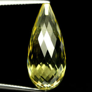 Natural Lemon Yellow Brazil Quartz 17.88 Cts.Eye Clean Grade AAA+ Loose Gemstone