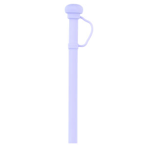 Long Silicone Straw with Straw Cap Dustproof Soft Straw for Stanley Replacement Straws Cup Accessories