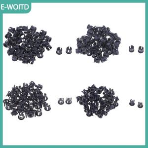 【E-WOITD】 50pcs 3mm 5mm nhựa dẫn chủ sở hữu clip-bezels gắn kết trường hợp vỏ màu đen