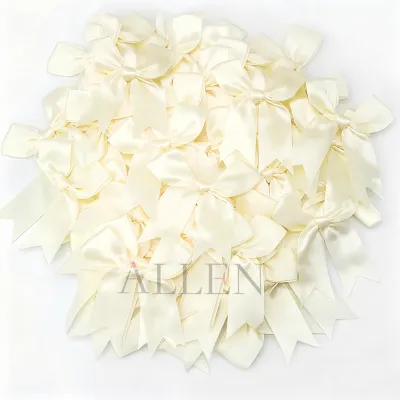1 Satin Ribbon Handmade 8.5cm Wide Swallowtail Bowknot For DIY Craft Party Decoration (20pcs or 50pcs)