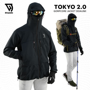 JAKET GUNUNG GORPCORE DOAUMI SOFTSHELL TOKYO 2.0 SERIES JAKET WATEREPLENT HIKING JACKET WINTER OUTDOOR BRETHABLE WATERPROOF TAHAN ANGIN