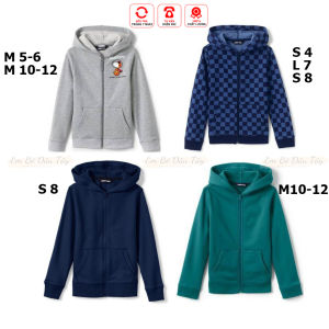 [HCM] Áo khoác nỉ bé trai bé gái cao cấp Lands End 4-11 tuổi (15-42kg) VNXK xuất dư xịn [Áo khoác nhẹ]