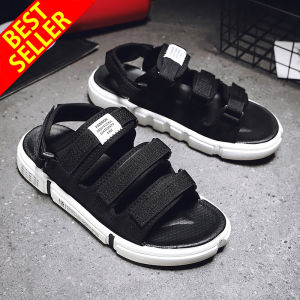 QINGSHUI Mens and Womens Sandals Three Straps Casual Sandals Summer Fashion Beach Slippers Rubber Shoes Mens Shoes Classic Summer Slippers Beach Shoes Sandals