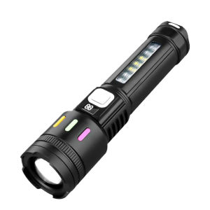 【100000LM🔥6-8H illumine】Powerful Flashlight Rechargeable Tactical LED Flashlight Torch Lantern Power Bank Outdoor Ultra Bright Portable Light Flashlight 3 mode ABS zoom flashlight