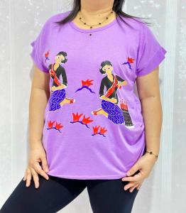 Promo Oblong Baju kaos jumbo wanita dewasa ukuran big size XXL lengan pendek motif terbaru