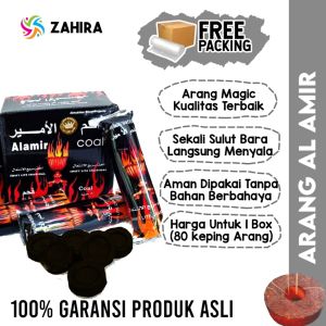 1 BOX ARANG MAGIC AL AMIR Briket Charcoal Thunder Tahan Lama Untuk Pengharum Ruangan Buhur Bukhur