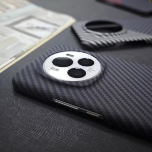 For Honor Magic 6 Pro Case Striped PC Carbon Fiber Frameless Hard Cover For Honor Magic6 Pro Simple Shell Dustproof Bumper