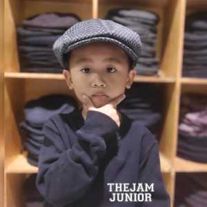 Thejam. Topi anak pria wanita Newsboy cap kids wool houndstooth | Topi kodok | Topi Beret