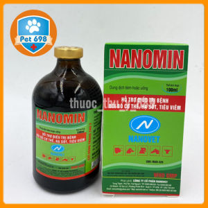 NANOMIN 100ml-NANOVET sản phẩm cao cấp hỗ trợ hồi sức thú bệnh PET-698