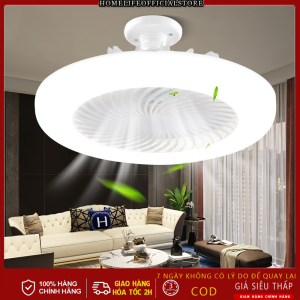 Quạt Trần Có Đèn Quạt Đèn 21W E27 Đế Tròn Quạt Mini 85-265V Quạt Trần Im Lặng Cho Phòng Ngủ Phòng Khác