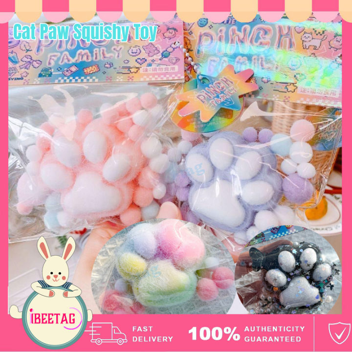 Cat Paw Squishy Toy Stress-Relief Toy Squeeze Toy Food Decompress